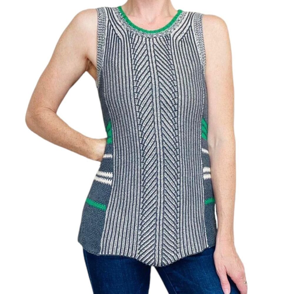 Cabi Trident Vest Green Knit Vest Women's Casual Work Travel School NWT NEW S